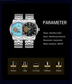 Montre Homme Automatique Forsining Tourbillon 24h AM