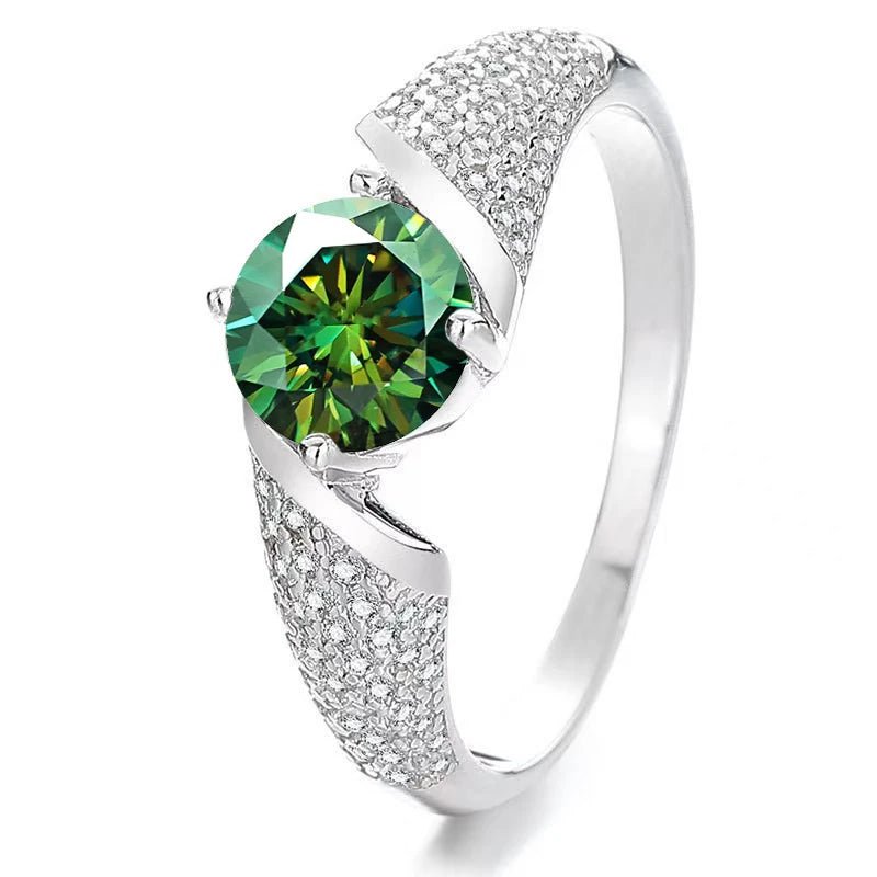1ct Moissanite ring for women 100% pass diamond