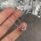 S 925 sterling silver diamond studded 18K gold premium - silver / 45cm