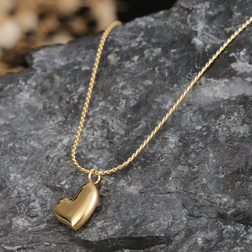 1pc 18K Gold-Tone Minimalist Stainless Steel Curved