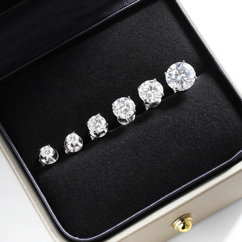 OEVAS Real 0.2CT-3CT D Color Moissanite Four Claws