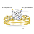 Sdoou Luxe, lot de 2 bijoux torsadés en or rempli 14 carats
