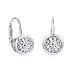 Lnkry 6.5MM/8MM Moissanite Hoop Earring 14k - silver color-5mm