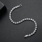 Luoteemi Silver Color 3 Prong Round Cubic Zirconia