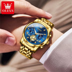Olevs Men's Watches Classic Multifunctional Flywhe