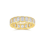 Jiuzuan Moissanit Ring, S925 Silber, 18K Weißgold