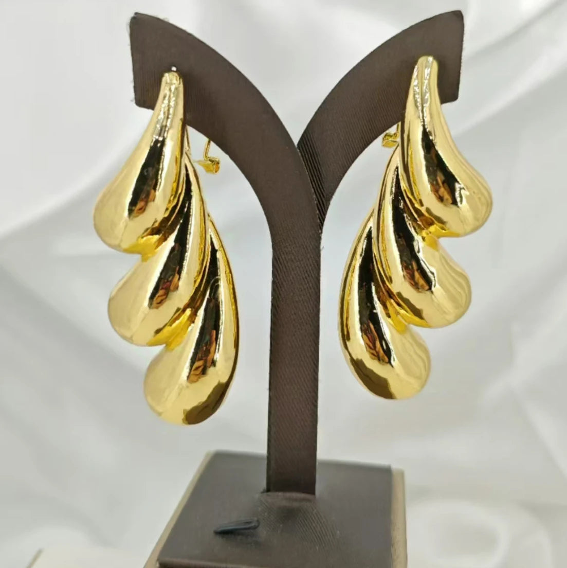 New Design Italian Gold Earrings For Women Big