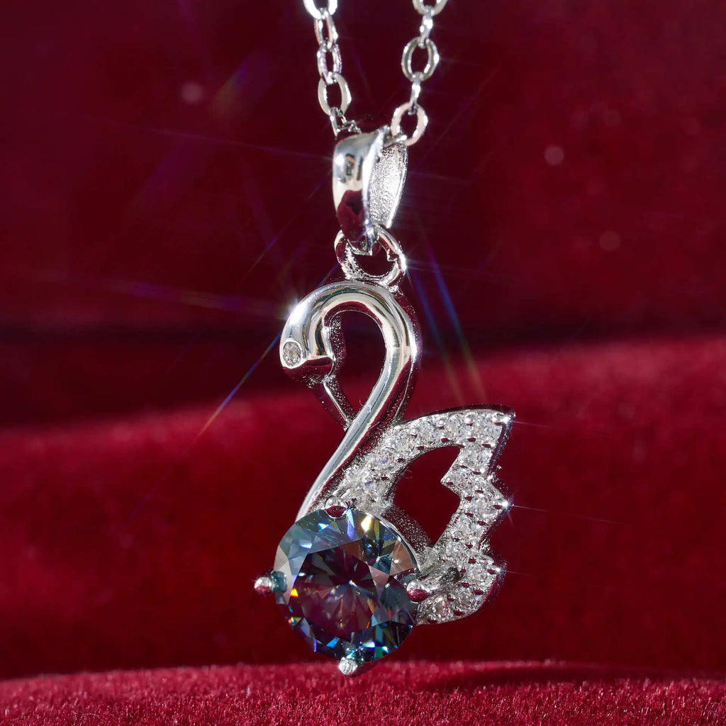Real Moissanite Necklace 1CT 925 Sterling Silver