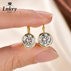 Lnkry 6.5MM/8MM Moissanite Hoop Earring 14k