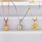 JoyceJelly 1 CT Real Moissanite Pendant Necklace For