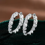 JoyceJelly 2.6cttw D Color 3mm All Moissanite Earrings