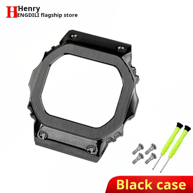 Quick Metal Modified watchband Case Suit For Casio