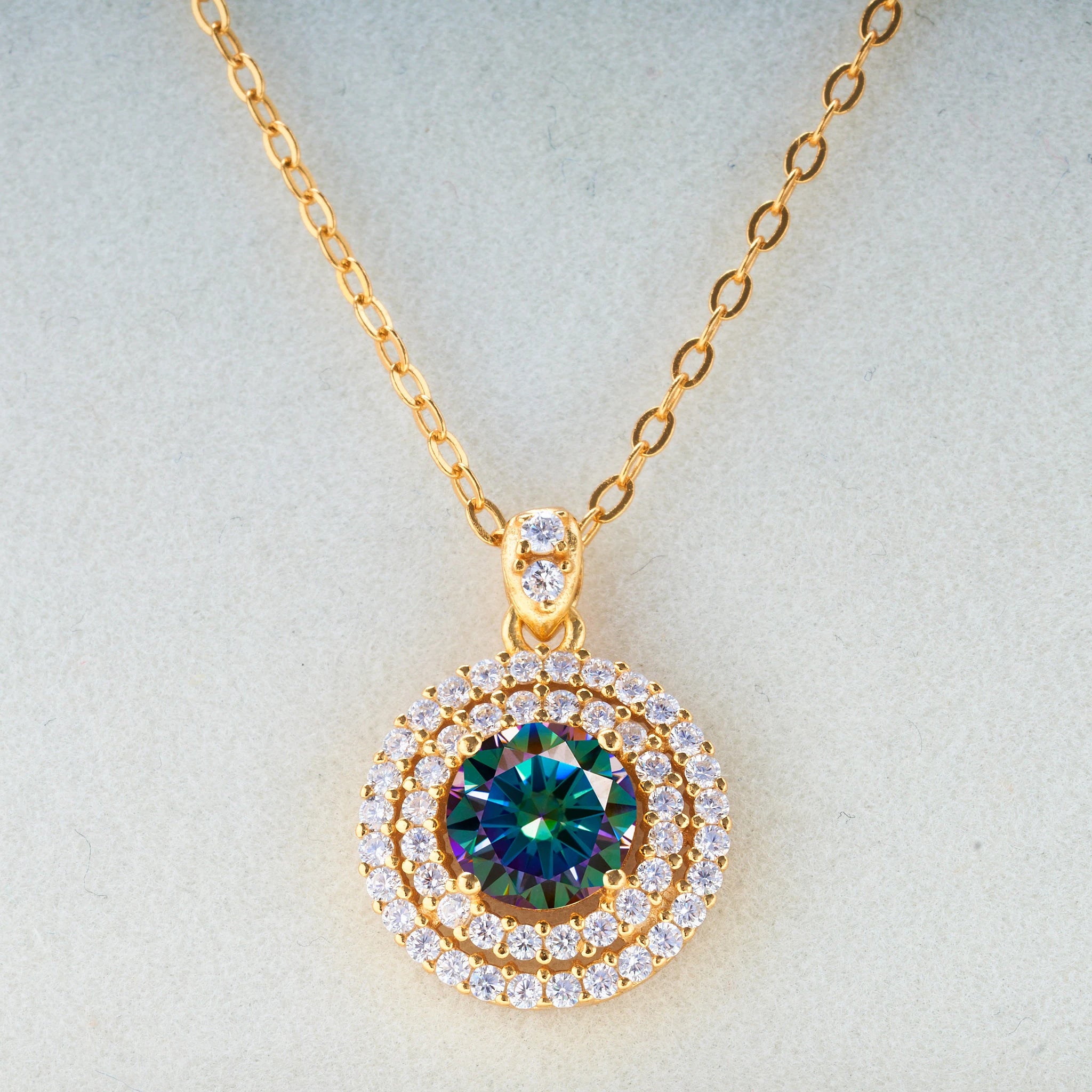 1.0 carat Certified D Color Moissanite Pendants
