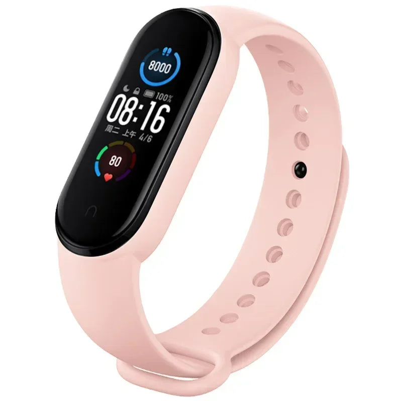 Watch Strap For Xiaomi Mi Band 7 6 5 4 3 Wristband - Retro rose 24 / Mi band 5 6 7 / United States, Retro rose 24 / Mi band 3 4 / United States