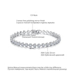 Luoteemi Silver Color 3 Prong Round Cubic Zirconia