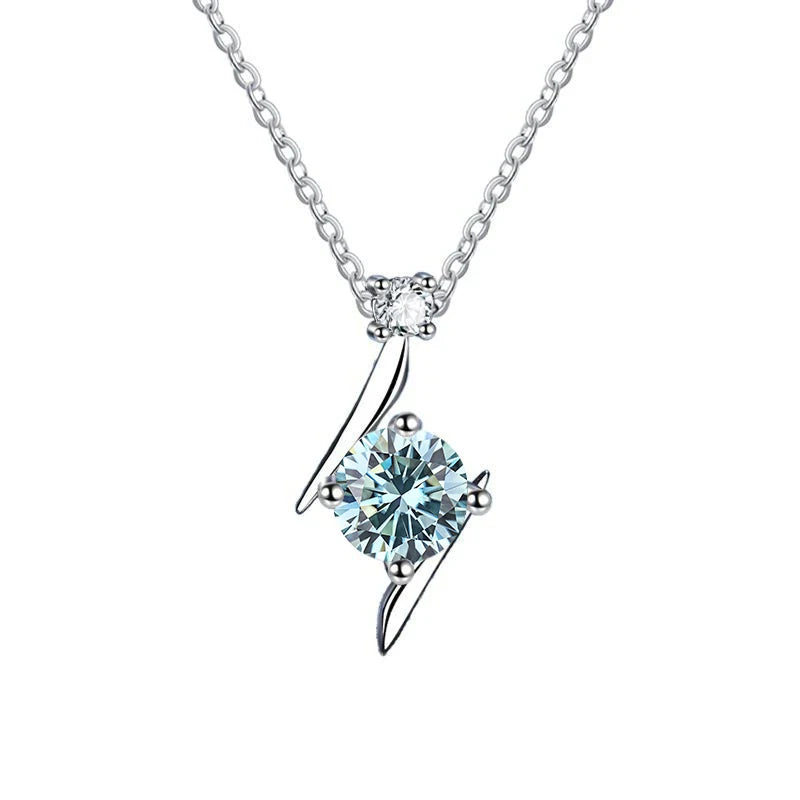 1.0 carat women moissantie pendant necklace for.