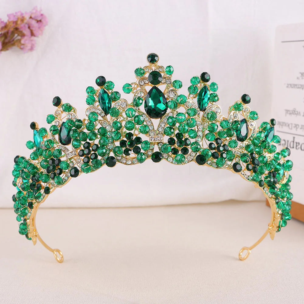 Kmvexo Handmade Pink Purple Crystal Beads Bridal.
