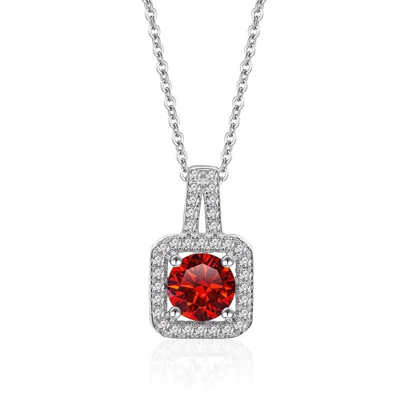 JoyceJelly Real S925 Sterling Silver 1 Carat Moiss