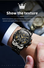 Olevs Men's Quartz Watches Top Brand Stainless.