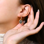 Mintybox D Color Au585 Moissanite Earrings for