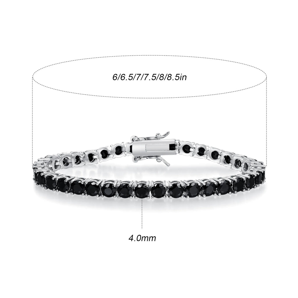 EUREKA  Hip Hop Tennis Bracelet Zirconia Copper