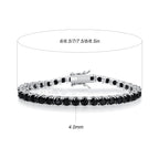 EUREKA  Hip Hop Tennis Bracelet Zirconia Copper