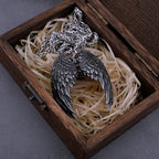 Stainless Steel Classic Angel Wings Necklace Men's