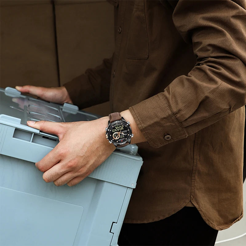 NAVIFORCE Digital Men Military Watch Waterproof