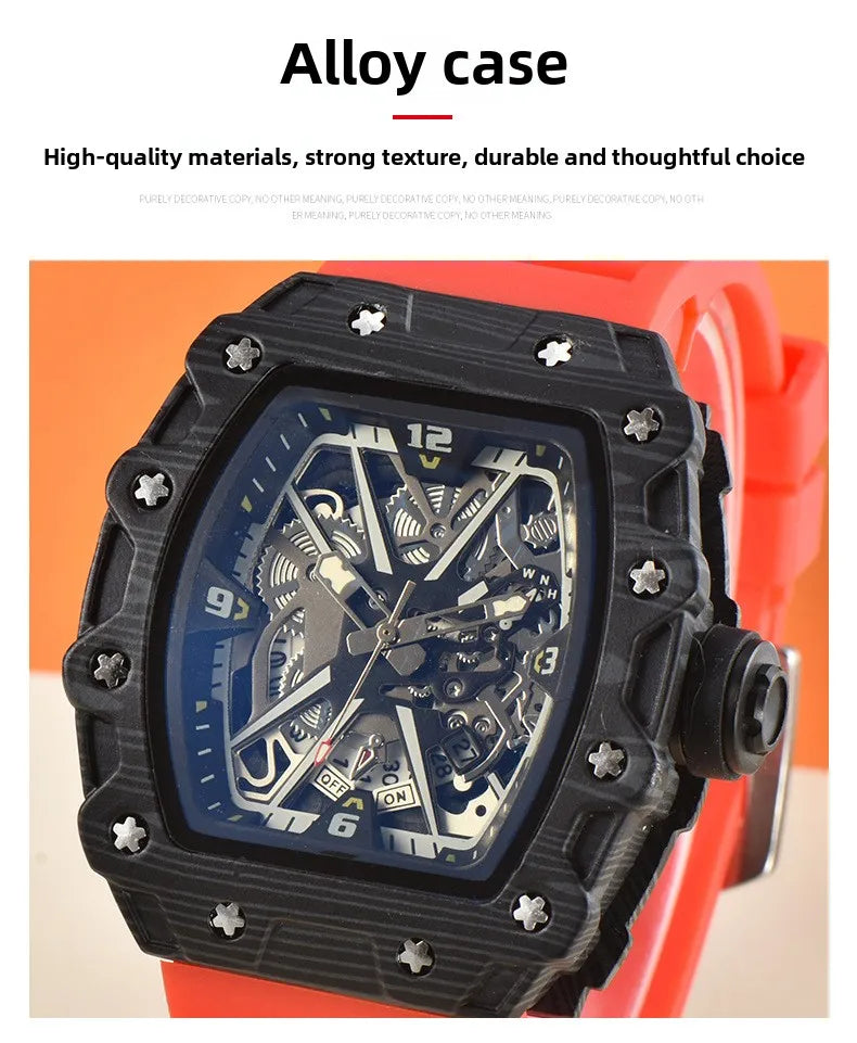 New, large dial men's quartz watch waterproof