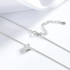 Smyoue 0.5-2CT D Color Certified Moissanite Necklace