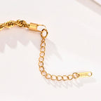 2-5MM Edelstahl-Seilarmbänder für Jungen, verstell