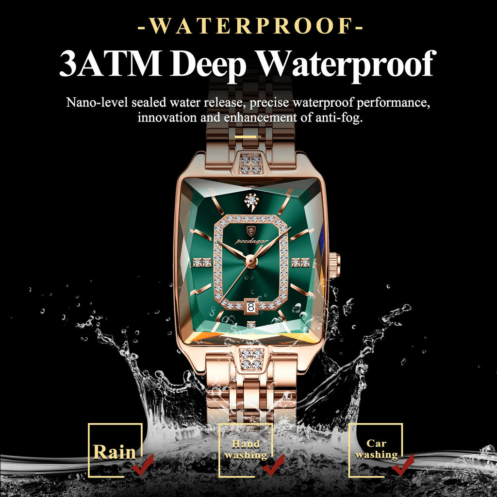 POEDAGAR Luxury Woman Watch Waterproof Date High