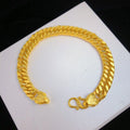Natural 18 K Gold Color Twists Bracelet for Women