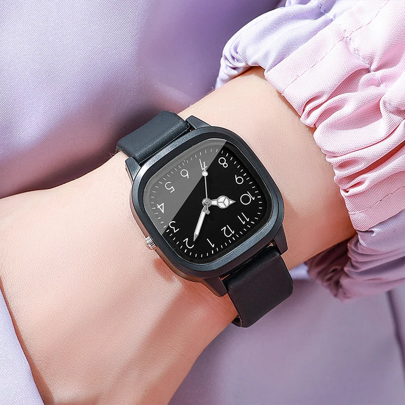 1/3/10PCS Fashion Silicone Band Women Quartz Watches