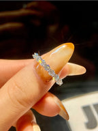 Novary Real Moissanite Ring 925 Sterling Silver
