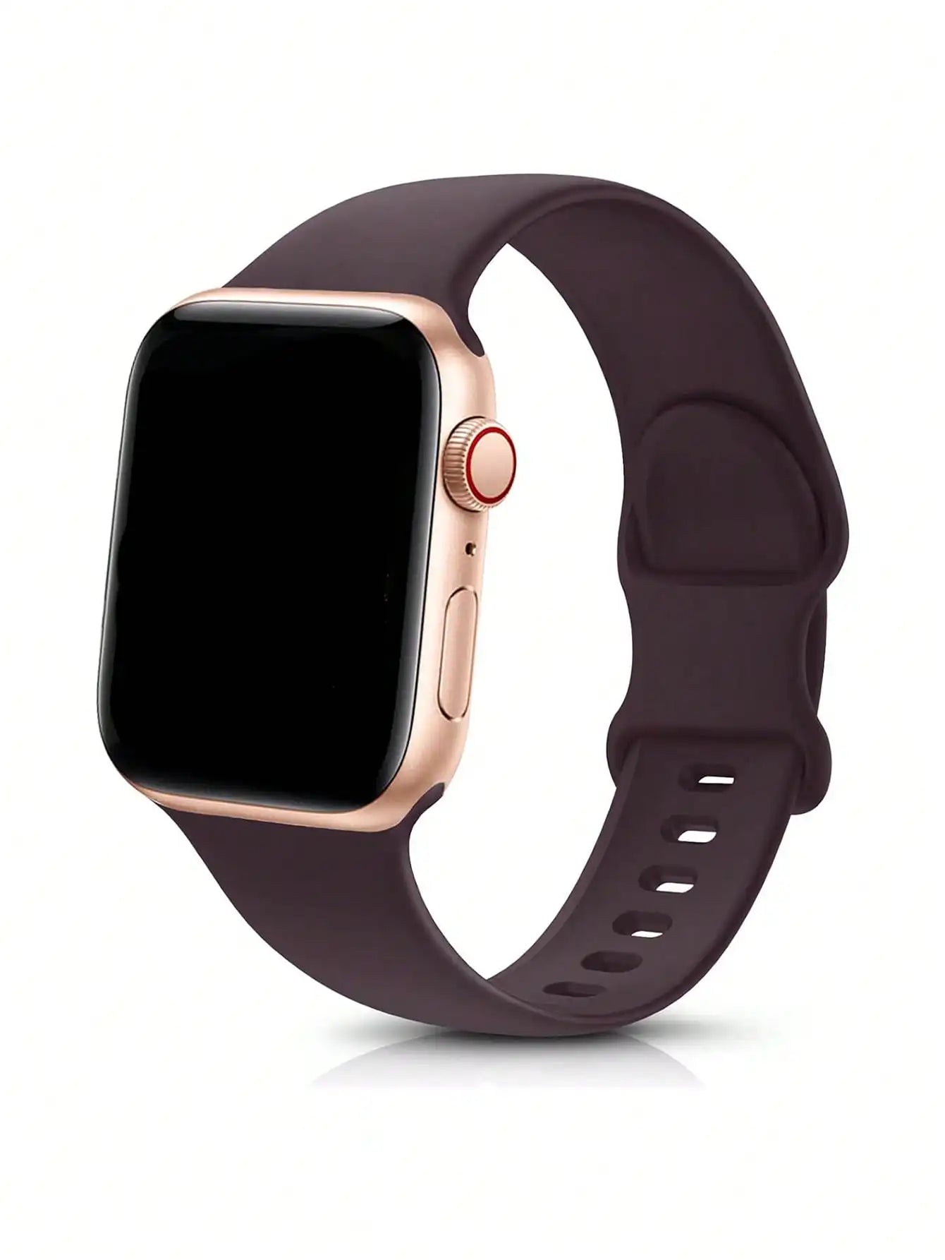 Soft Silicone Waterproof Sports Watch Band Compatible - Gold / United States / 38mm 40mm 41mm|38mm-40mm-41mm S-M