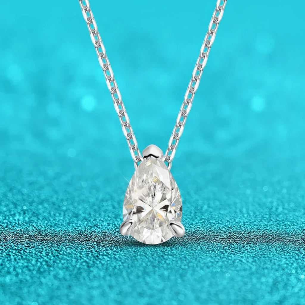 Smyoue Certified 1CT 2CT Pear Cut D VVS1 Moissanite