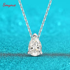 Smyoue Certified 1CT 2CT Pear Cut D VVS1 Moissanite