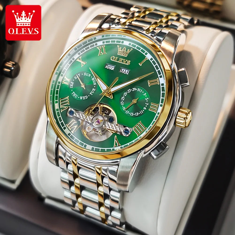 Olevs Automatic Mechanical Watch for Men Date
