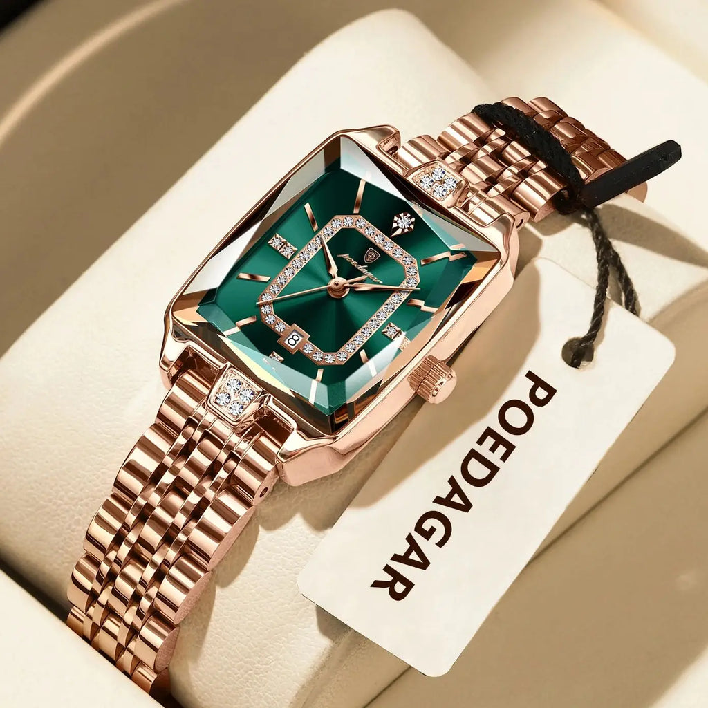 POEDAGAR Luxury Woman Watch Waterproof Date High