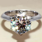 GRA Certified Moissanite Ring VVS1 Lab Diamond