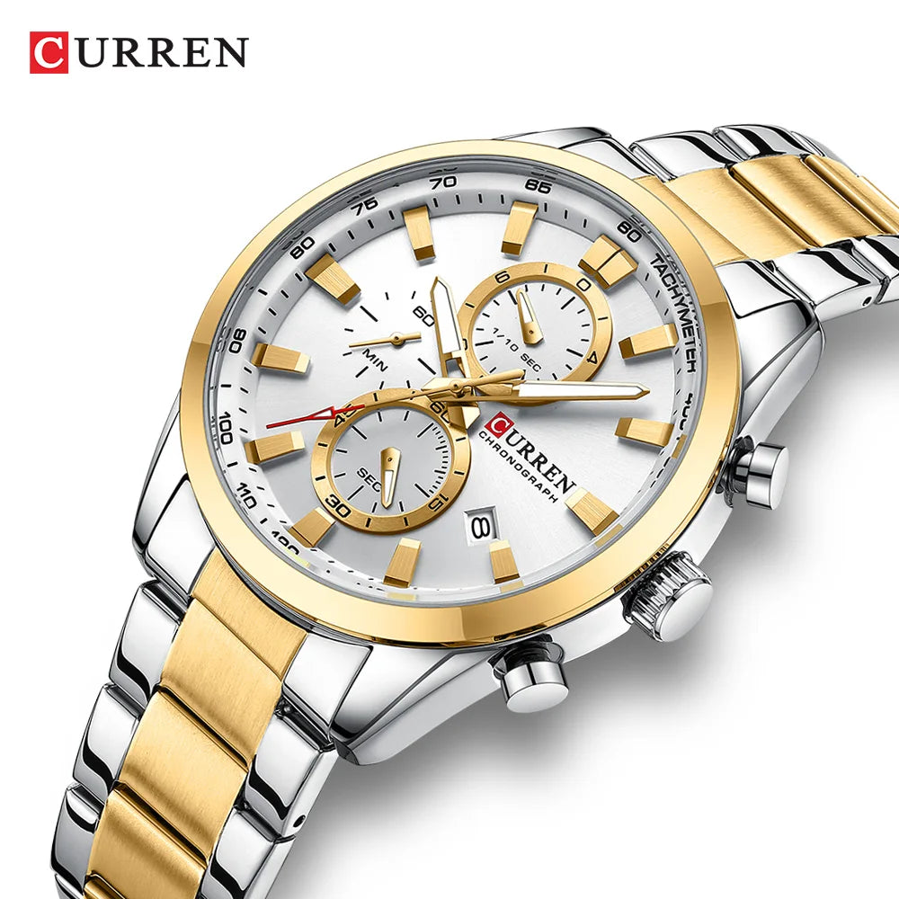 Curren 8445 Men's Multifunctional Waterproof Wrist