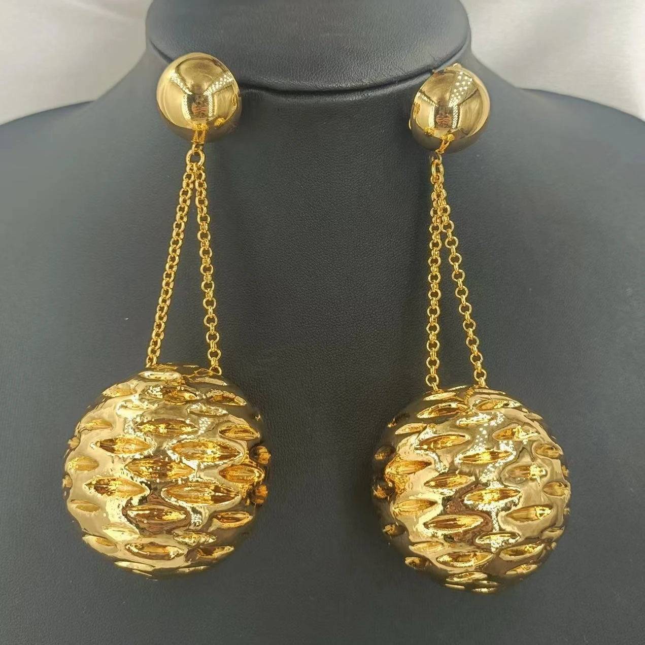 New Design Italian Gold Earrings For Women Big