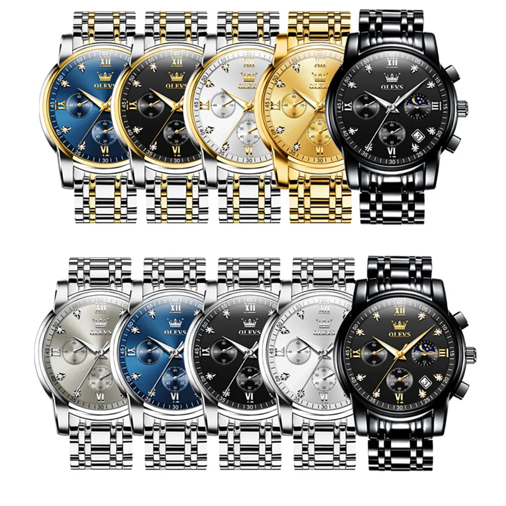 OLEVS Popular men's watches stainless steel