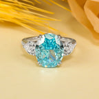 Vinregem 10*12MM oval geschliffener Aquamarin hoher Kohlenstoff