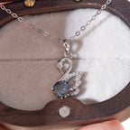 Echte Moissanit-Halskette 1 Karat 925 Sterling Silber