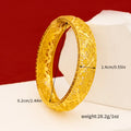 Luxus 24K 9999 reines Gold echtes Gold Damen offene C-