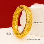Luxus 24K 9999 reines Gold echtes Gold Damen offene C-