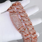 Boucle incurvée Eskeem Luxury plaquée or rose