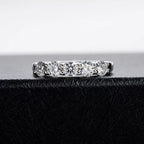 SG White Gold D Color 4mm Moissanite Ring For